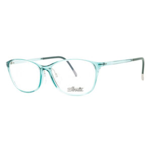 Silhouette SPXILLUSIONFULLRIM1603/75 Unisex Eyeglasses β Shiny Carribbean Blue, 55mm