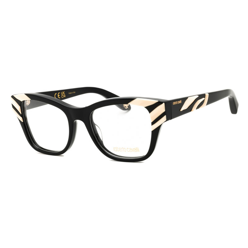 Roberto Cavalli VRC025V Women's Eyeglasses – Shiny Black, 50mm