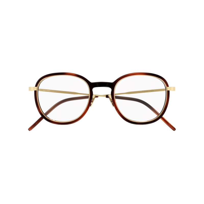 Saint Laurent SL436OPT Unisex Eyeglasses – Havana/Gold, 49mm - Image 2