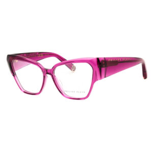 Philipp Plein VPP100 Women's Eyeglasses – Shiny Transparent Cyclamen, 55mm