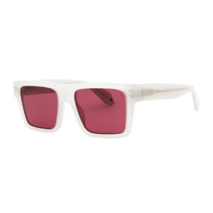 Off-White OERI109LAWTON Unisex Sunglasses – Grey / Burgundy, 54mm