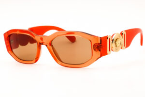 Versace VE4361 Women's Sunglasses β Transparent Papaya Orange / Light Brown, 53mm