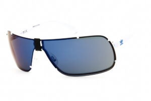 Adidas OR0030 Men's Sunglasses – White / Blue Mirror, 75mm