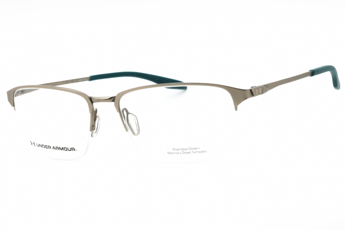 Under Armour UA5047/G Men's Eyeglasses – Matte Ruthenium Teal, 56mm
