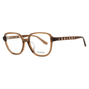 Guess GU50154-D Women's Eyeglasses β Shiny Dark Brown, 52mm