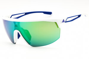 Adidas SP0099 Unisex Sunglasses – White / Green Mirror