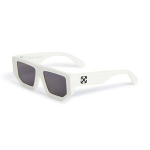 Off-White OERI13FVANCOUVER Unisex Sunglasses β White / Dark Grey, 53mm