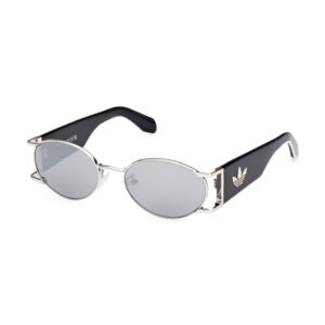 Adidas OR0096 Unisex Sunglasses – Shiny Palladium / Smoke Mirror, 54mm