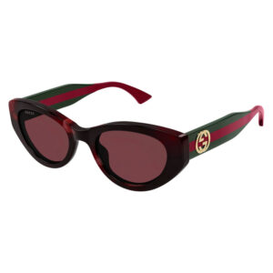 Gucci GG1862S Women's Sunglasses β Melange Burgundy Havana / Burgundy, 52mm