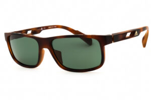 Adidas SP0023 Men's Sunglasses β Dark Havana / Green Polarized, 58mm
