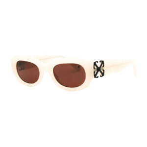 Off-White OERI14EPALMER Women's Sunglasses – Beige / Brown, 52mm