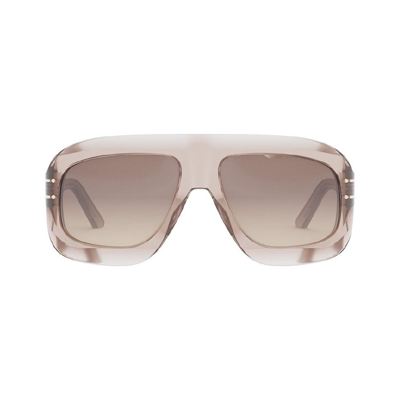 Dior DIORSIGNATUREM1U Women's Sunglasses – Shiny Transparent Pink / Roviex Gradient, 58mm - Image 2