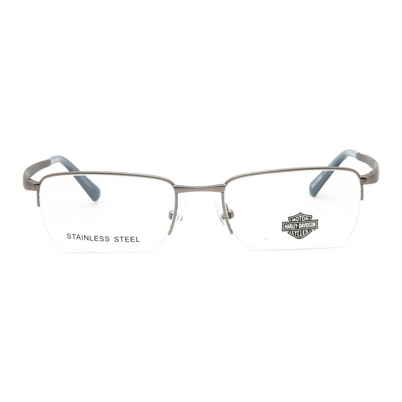 Harley Davidson HD50098 Men's Eyeglasses – Matte Light Nickeltin, 57mm - Image 2