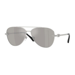 Versace VE2283 Men's Sunglasses – Silver / Light Grey Mirror Silver, 61mm