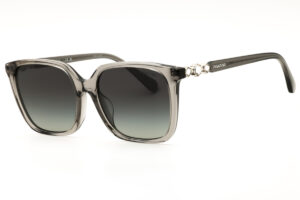 Swarovski SK6053D Women's Sunglasses β Transparent Grey / Grey Gradient, 55mm