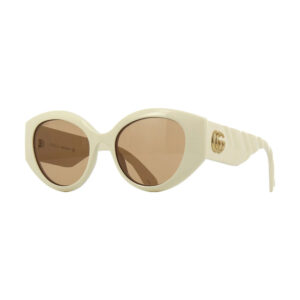 Gucci GG0809S Women's Sunglasses β Ivory / Brown, 52mm