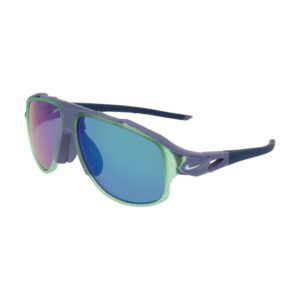 Nike NIKEFLYFREEINFINITYIO0099X Women's Sunglasses – Matte World Indigo / Green Volt Mirror, 58mm