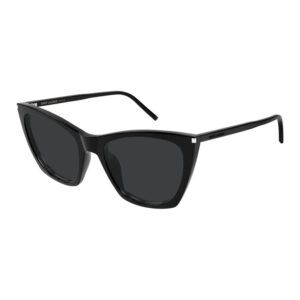 Saint Laurent SL214KATETHIN Women's Sunglasses β Shiny Black / Grey, 55mm