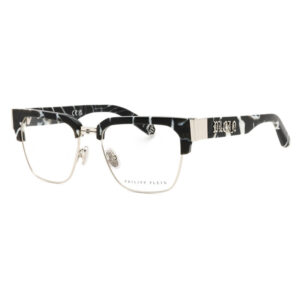 Philipp Plein VPP113M Men's Eyeglasses – Marbled Black, 53mm
