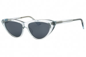 Max & Co MO0024 Women's Sunglasses β Shiny Light Blue / Smoke Mirror, 54mm