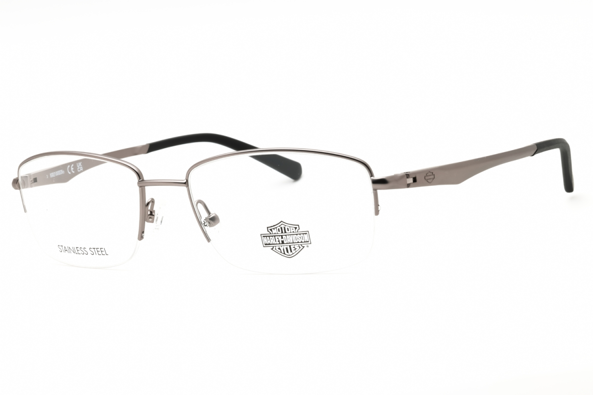 Harley Davidson HD50063 Men's Eyeglasses – Matte Light Nickeltin, 57mm