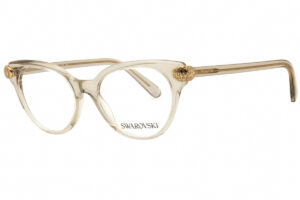 Swarovski SK2046 Women's Eyeglasses – Transparent Beige Brown, 51mm