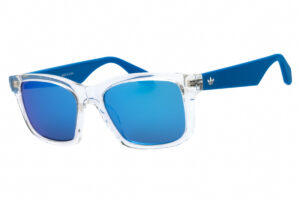 Adidas OR0105 Men's Sunglasses – Crystal / Blue Mirror, 52mm