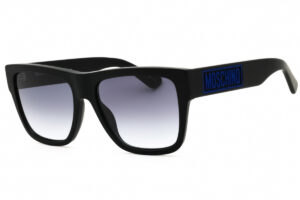 Moschino MOS167/S Men's Sunglasses β Matte Black / Blue Grey Gradient, 57mm
