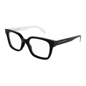 Alexander McQueen AM0358O Men's Eyeglasses β White/Black, 52mm