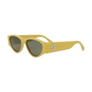 Fendi FE40158I Women's Sunglasses β Shiny Yellow / Green, 55mm