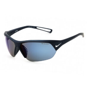 Nike NIKESKYLONACEFQ4766 Unisex Sunglasses β Matte Obsidian / Blue Mirror, 69mm