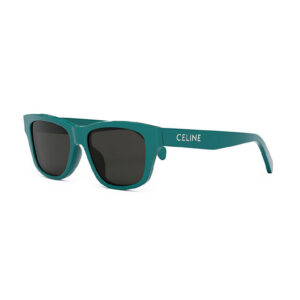 Celine CL40249U Men's Sunglasses β Neon Turquoise / Smoke, 55mm