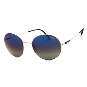 Silhouette SANTPERE8736/75 Women's Sunglasses β Gold / Blue Mirror Grey, 52mm