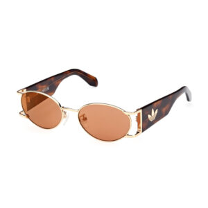 Adidas OR0096 Unisex Sunglasses β Shiny Deep Gold / Brown Mirror, 54mm