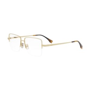 Fendi FE50107F Unisex Eyeglasses – Gold, 53mm