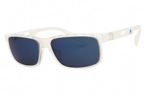 Adidas SP0023 Men's Sunglasses – Crystal / Blue Mirror, 58mm