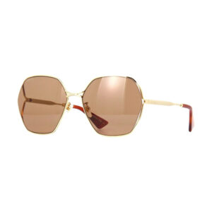 Gucci GG0818SA Women's Sunglasses – Gold / Brown, 63mm