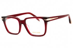Roberto Cavalli VRC019M Unisex Eyeglasses – Transparent Dark Bordeaux, 52mm