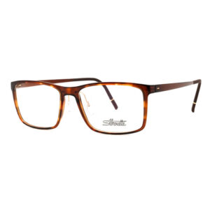 Silhouette VIVIDSKY2956/75 Men's Eyeglasses – Havana Black Yellow/Dark Brown Matte, 55mm