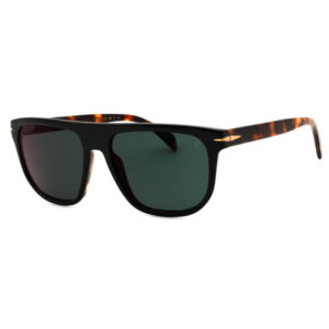 David Beckham DB7111/S Men's Sunglasses β Black Havana / Green Mirror, 56mm