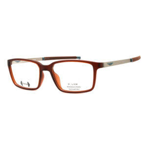 Police VPLF85M Men's Eyeglasses β Semi-Matte Transparent Brown, 54mm