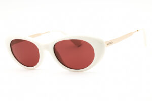 Max & Co MO0077 Women's Sunglasses β White / Bordeaux, 52mm