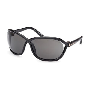 Tom Ford FT1069 Women's Sunglasses – Shiny Black / Smoke, 68mm