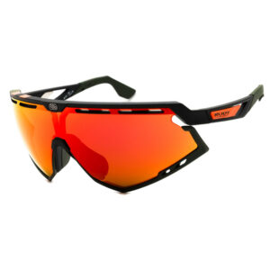 Rudy Project SP524006 Men's Sunglasses β Stripes Black/Black / Orange Mirror