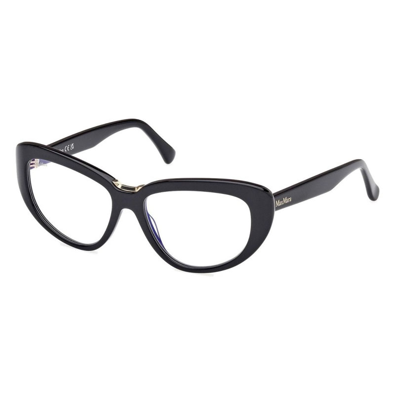 Max Mara MM5109-B Women's Eyeglasses – Shiny Black, 56mm