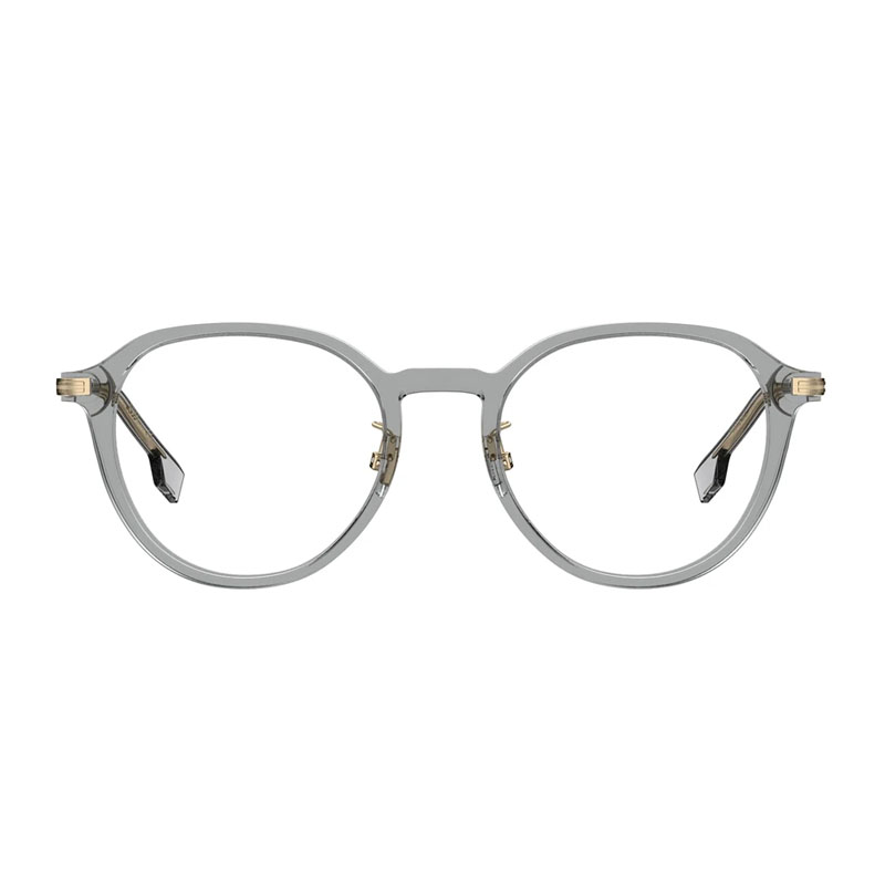 Hugo Boss BOSS1615/F Men's Eyeglasses – Shiny Grey/Gold, 52mm - Image 2