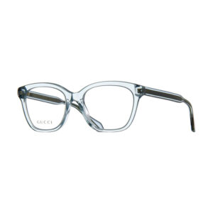 Gucci GG0566O Women's Eyeglasses – Transparent Light Blue, 52mm