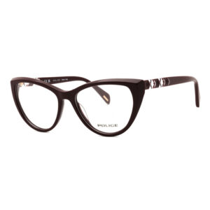 Police VPLL31M Women's Eyeglasses β Shiny Burgundy, 53mm