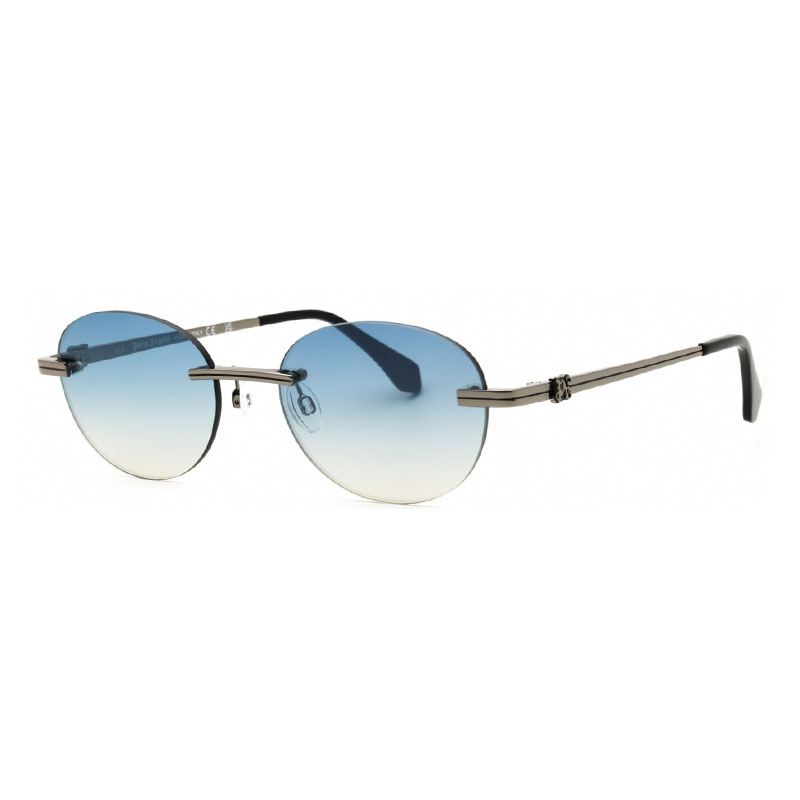 Palm Angels PERI10HCRYSTAL Unisex Sunglasses – Gunmetal / Blue Gradient Electric, 56mm