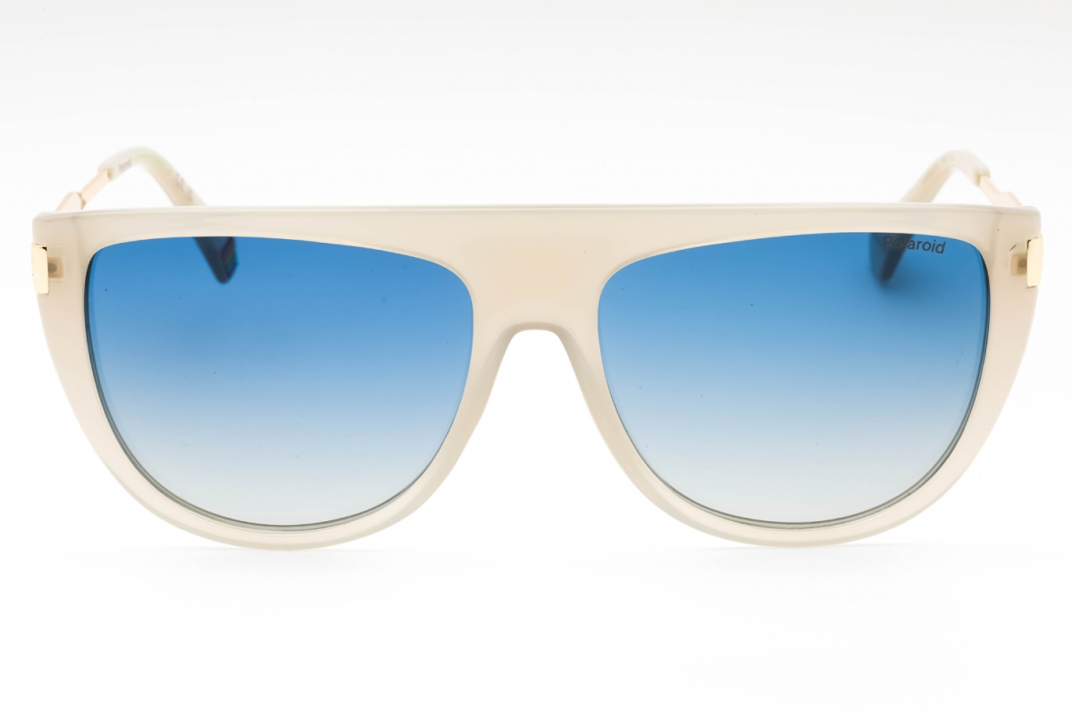 Polaroid Core PLD6221/S/X Women's Sunglasses – Beige / Blue Shaded Polarized, 57mm - Image 2
